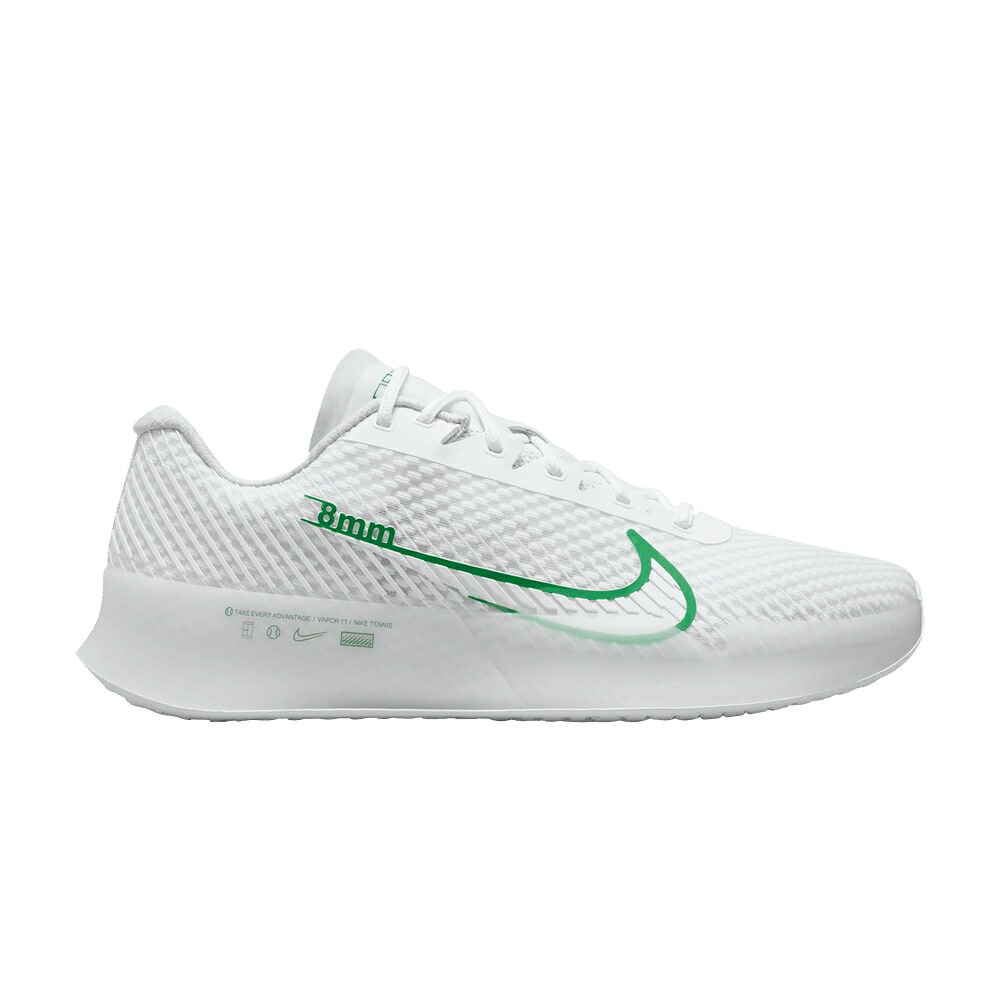 ナイキ 厚地の外套 望遠レンズ 白いこと 白いこと 緑 緑であること \u0027WHITE GREEN\u0027 スニーカー メンズ NIKE NIKECOURT AIR ZOOM VAPOR 11 HC KELLY / WHITE KELLY GREEN