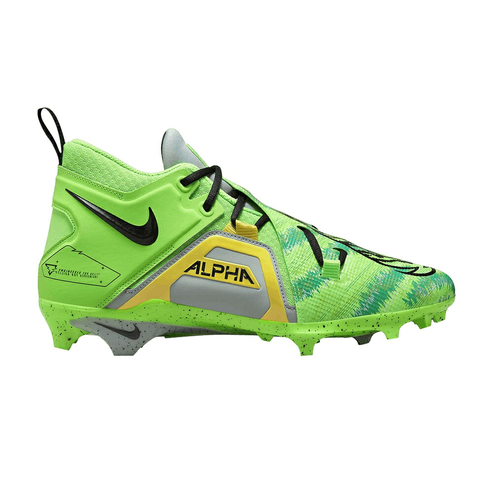 ナイキ アルファ プロ 緑 グリーン ストライク 'RAZORSHARP CUTS' スニーカー メンズ NIKE ALPHA MENACE PRO 3 'RAZOR-SHARP / GREEN STRIKE MICA GREEN OPTI|スニケス
