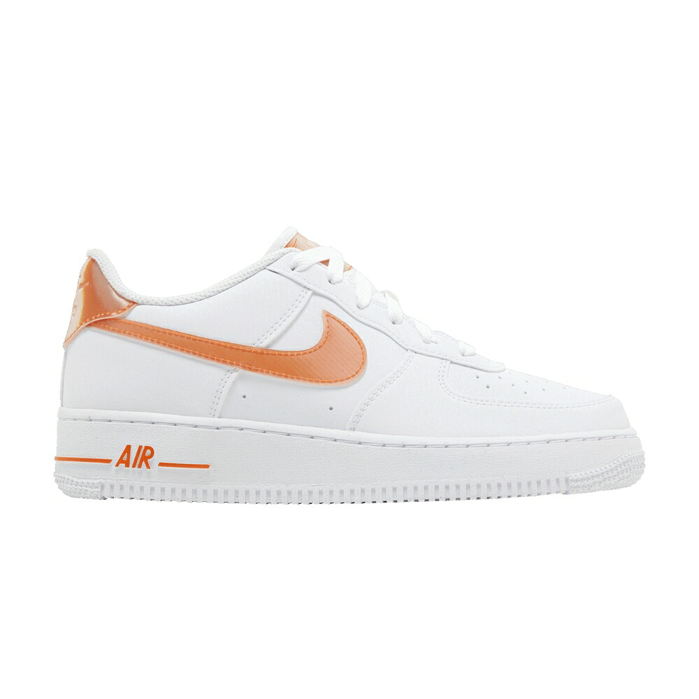 ナイキ 橙 オレンジ色 白いこと 白いこと 空軍 \u0027SAFETY LENTICULAR\u0027 御坊っちゃん キッズ NIKE AIR FORCE 1 NEXT NATURE GS ORANGE / WHITE SAFETY ORANGE もの言う花 マタニティ スニーカー