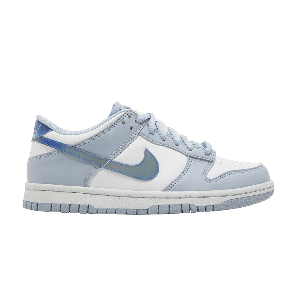 ナイキ ダンク 青色 ブルー 緑 グリーン ダンクロー 'BLUE LENTICULAR' ジュニア キッズ NIKE DUNK LOW NEXT NATURE GS WHISPER / BLUE WHISPER HYPER ROYAL GREEN ベビー マタニティ スニーカー