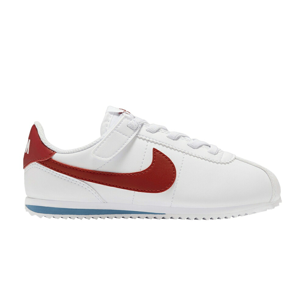 ナイキ コルテッツ 白色 ホワイト 青色 ブルー 赤 レッド 'FORREST GUMP' ジュニア キッズ NIKE CORTEZ EASYON PS 2024 / WHITE VARSITY BLUE VARSITY RED ベビー マタニティ スニーカー