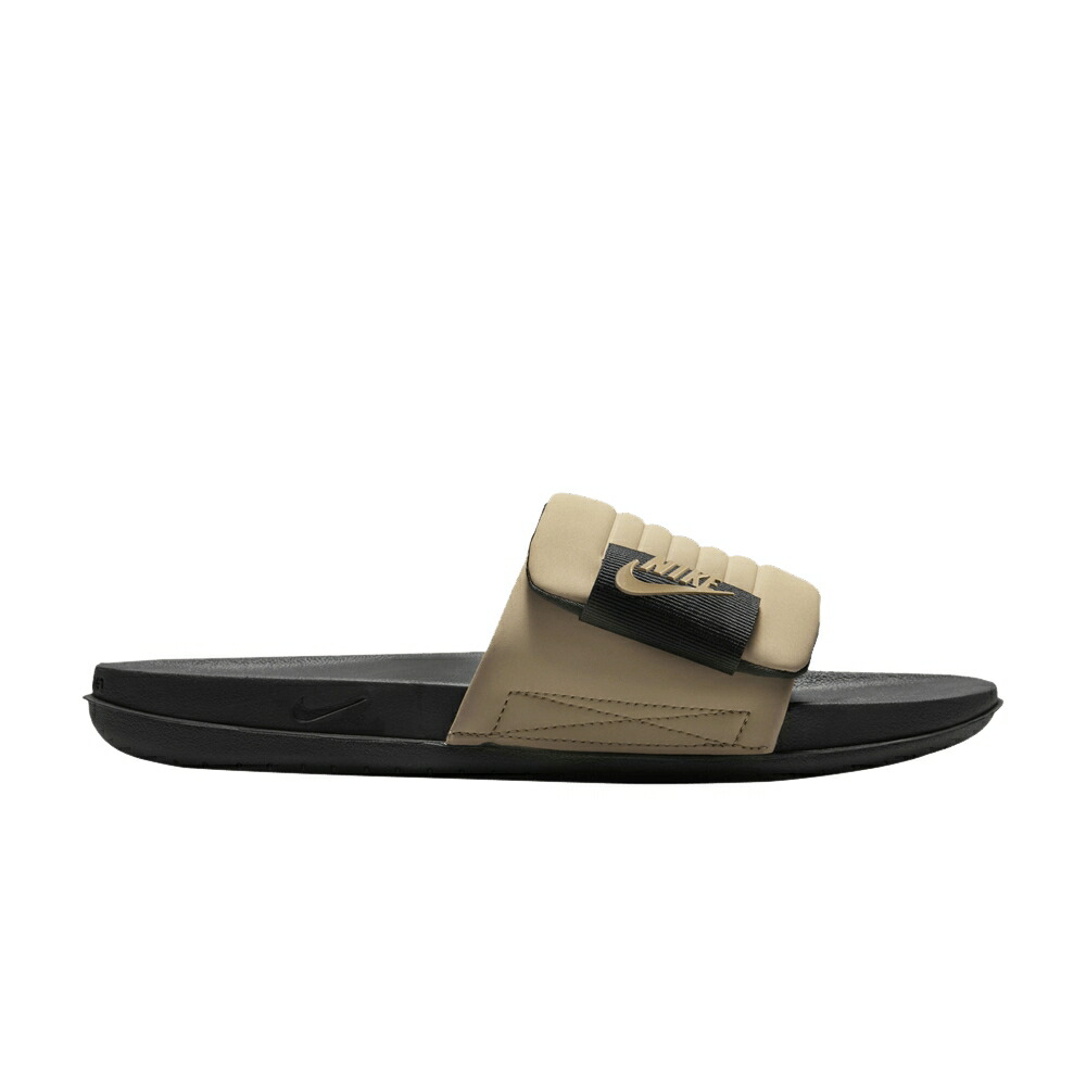 ナイキ サンダル 黒色 ブラック カーキ BLACK KHAKI スニーカー メンズ NIKE OFFCOURT ADJUST SLIDE / BLACK BLACK KHAKI