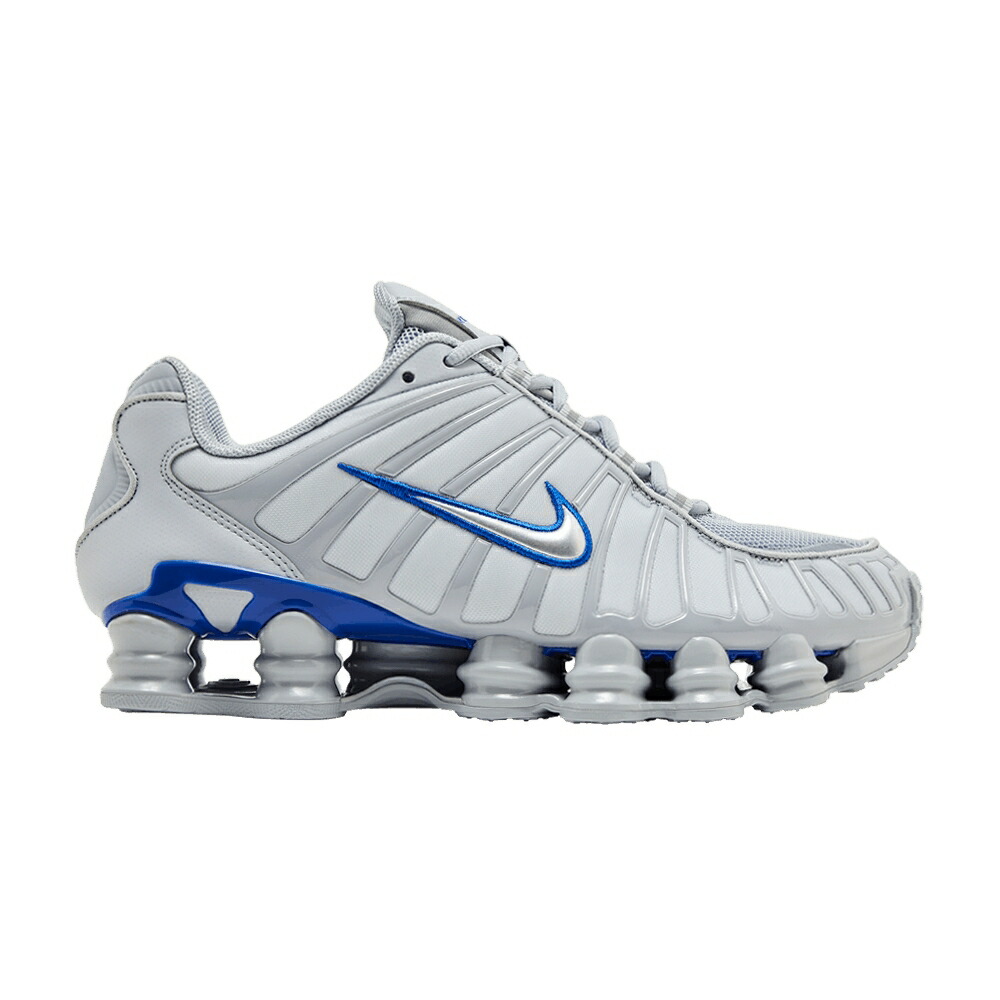 ナイキ ショックス 灰色 グレー 青色 ブルー WOLF GREY スニーカー メンズ NIKE SHOX TL 2024 / WOLF GREY RACER BLUE METALLIC