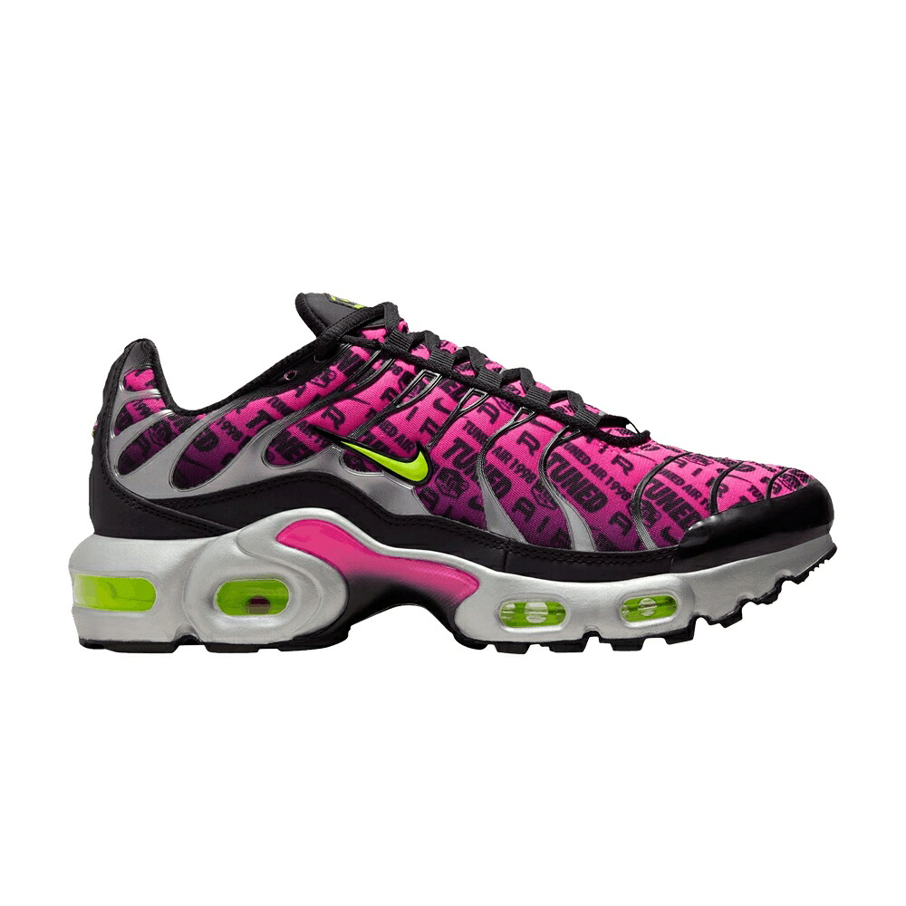 ナイキ マックス 黒色 ブラック ピンク エアマックスプラス 'MERCURIAL 25' ジュニア キッズ NIKE AIR MAX PLUS 1 GS / BLACK HYPER PINK VOLT ベビー マタニティ スニーカー|スニケス