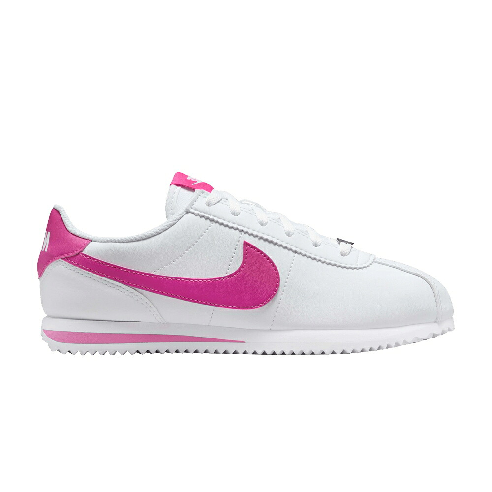 ナイキ コルテッツ レーザー 白色 ホワイト 'WHITE FUCHSIA' ジュニア キッズ NIKE CORTEZ GS LASER / WHITE LASER FUCHSIA ベビー マタニティ スニーカー