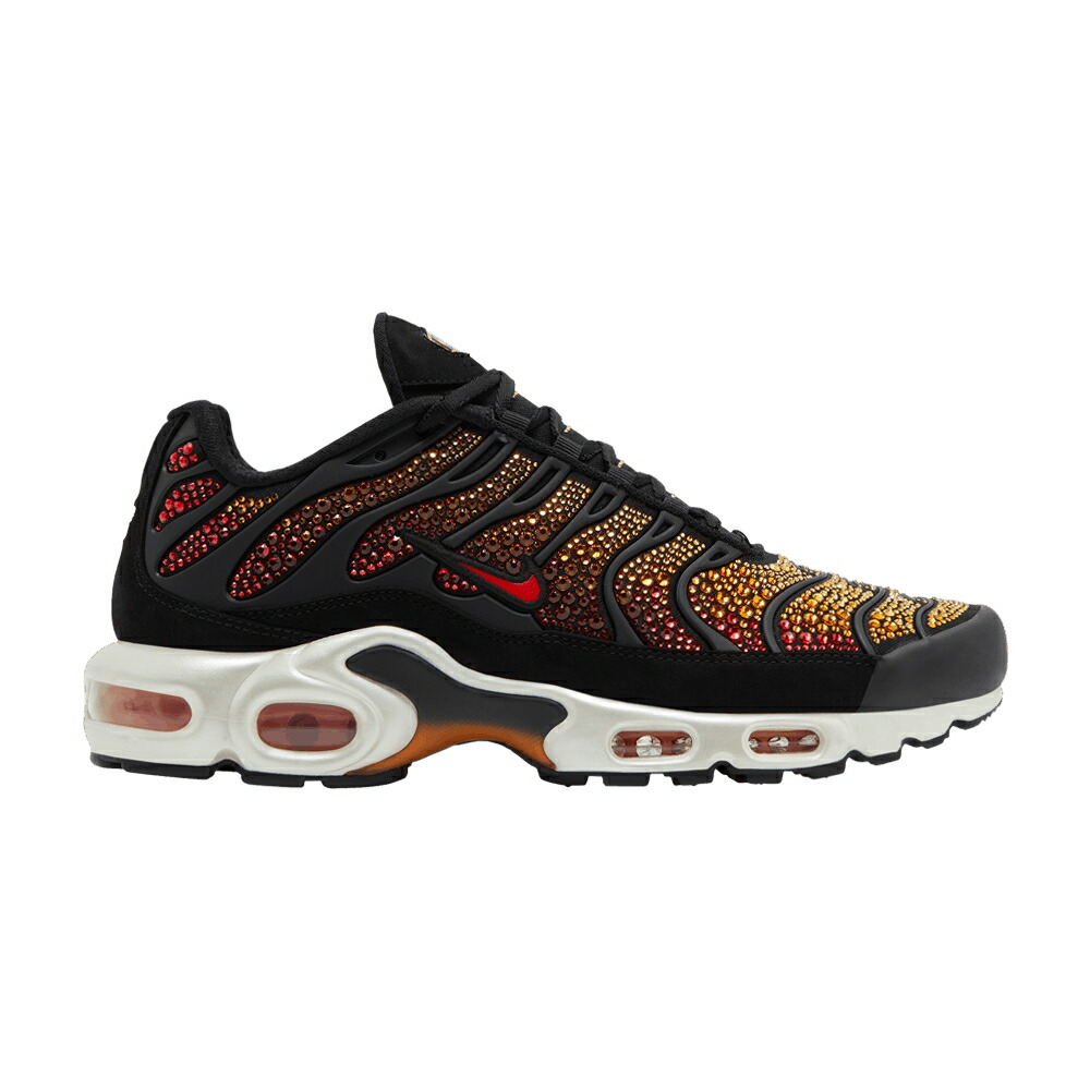 ナイキ マックス 黒色 ブラック ファイア 赤 レッド エアマックスプラス UNSET スニーカー レディース NIKE SWAROVSKI X WMNS AIR MAX PLUS / BLACK FIRE RED PIMENTO BRIGHT