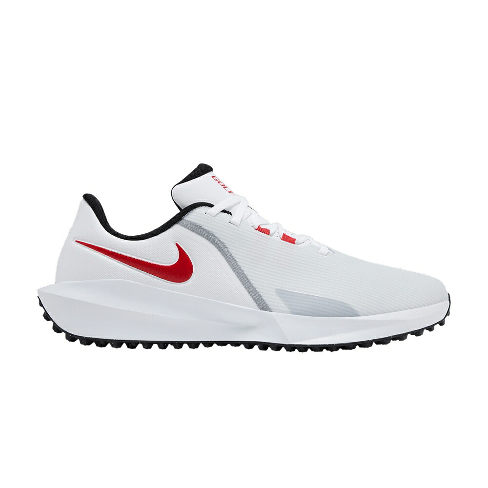 ナイキ ゴルフ 白色 ホワイト ピュア プラチナム 黒色 ブラック 'WHITE RED' スニーカー メンズ NIKE INFINITY GOLF NEXT NATURE UNIVERSITY / WHITE PURE PLATINUM BLACK|スニケス