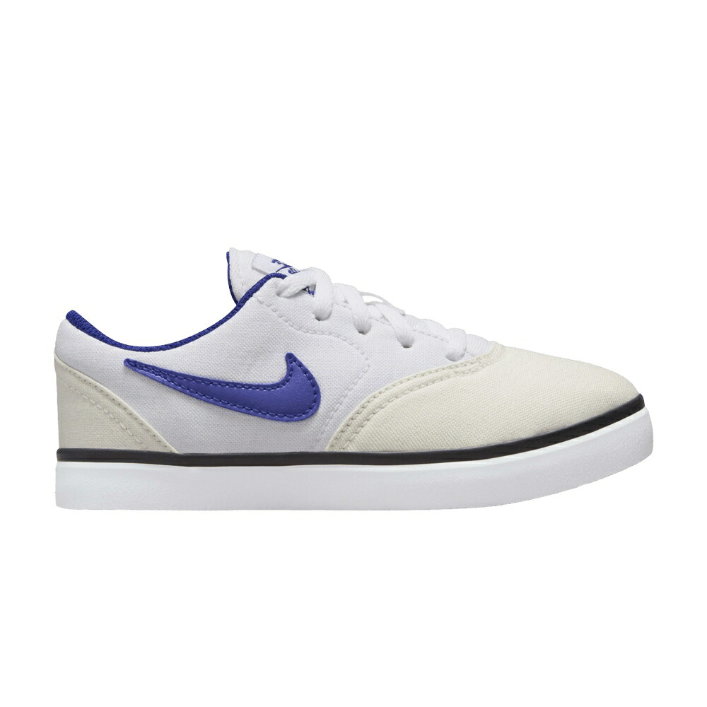 ナイキ エスビー 白色 ホワイト 黒色 ブラック ディープ 'SUMMIT BLUE' ジュニア キッズ NIKE CHECK CANVAS SB PS WHITE ROYAL / WHITE SUMMIT WHITE BLACK DEEP ベビー マタニティ スニーカー