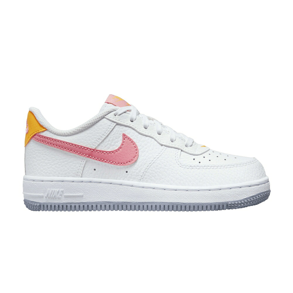 ナイキ 白色 ホワイト レーザー 橙 オレンジ 藍色 インディゴ 'WHITE CHALK' ジュニア キッズ NIKE FORCE 1 LOW PS CORAL / WHITE LASER ORANGE INDIGO HAZE ベビー マタニティ スニーカー