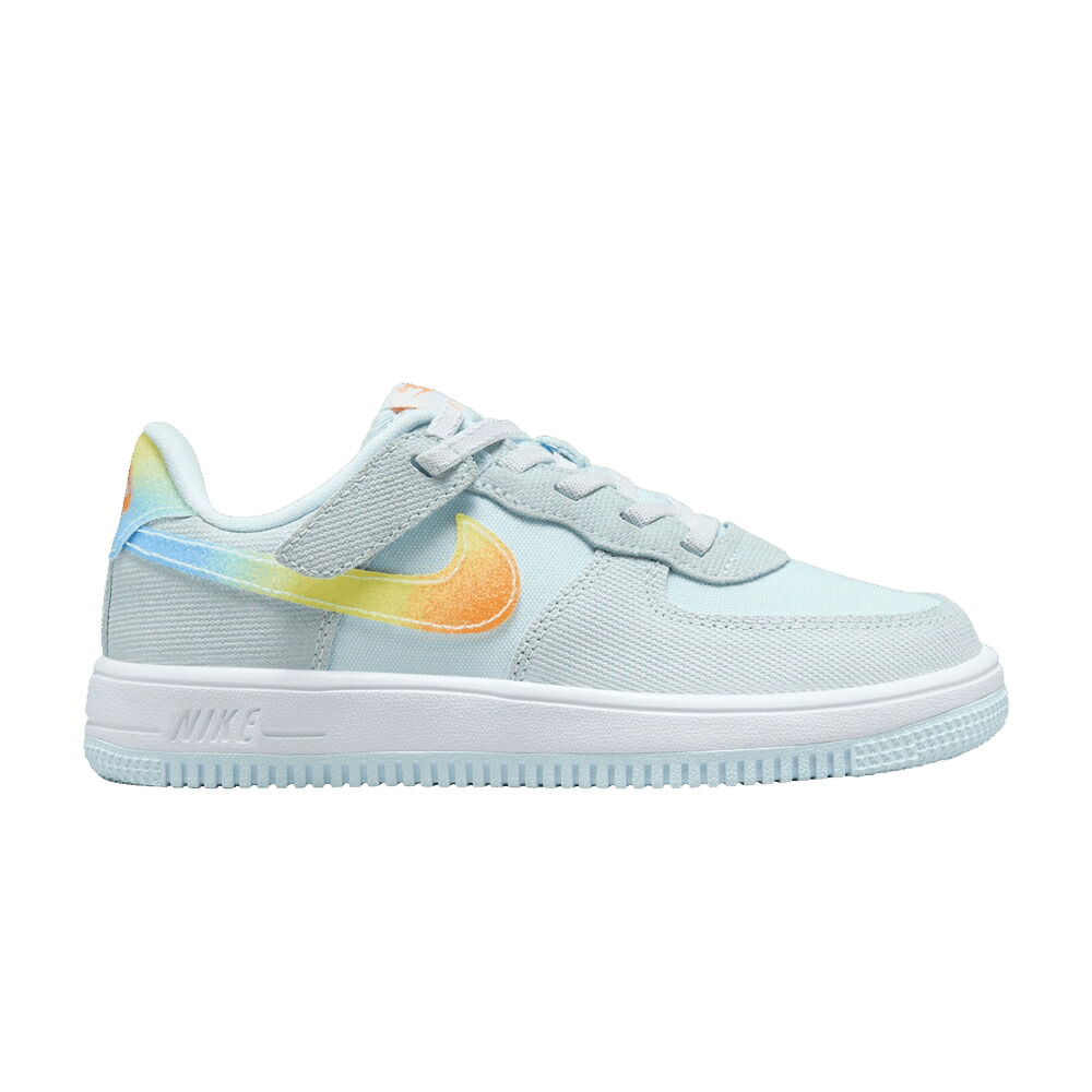 ナイキ 青色 ブルー 'PLAYGROUND PACK' ジュニア キッズ NIKE FORCE 1 LOW EASYON PS / GLACIER BLUE LIGHT LEMON TWIST ベビー マタニティ スニーカー