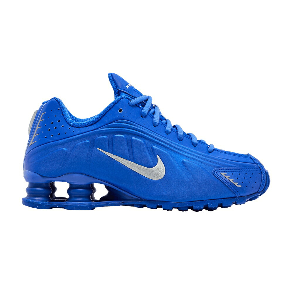 ナイキ ショックス 青色 ブルー 銀色 シルバー BLUE GROUP スニーカー レディース NIKE WMNS SHOX R4 WOMAN / RACER BLUE METALLIC SILVER