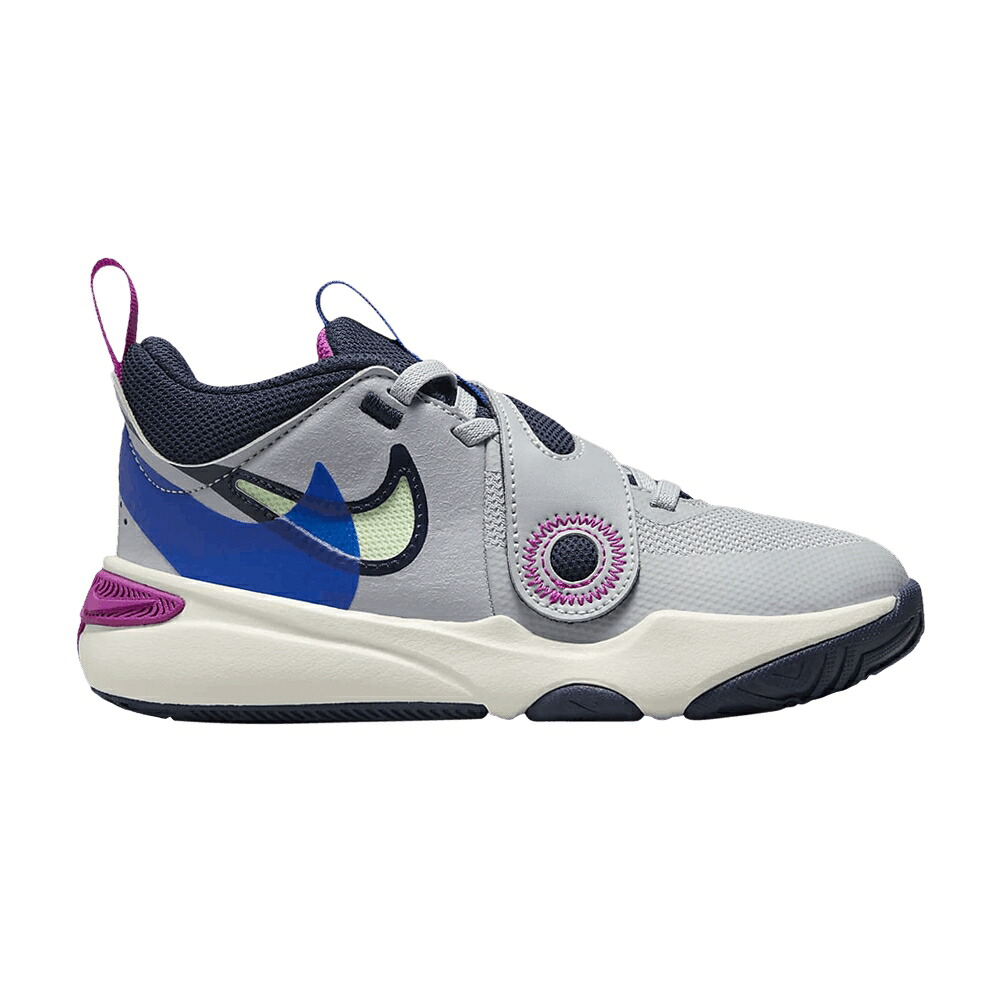 ナイキ チーム 灰色 グレー 'WOLF ROYAL' ジュニア キッズ NIKE TEAM HUSTLE D11 SE PS GREY HYPER / WOLF GREY OBSIDIAN HYPER ROYAL ベビー マタニティ スニーカー|スニケス