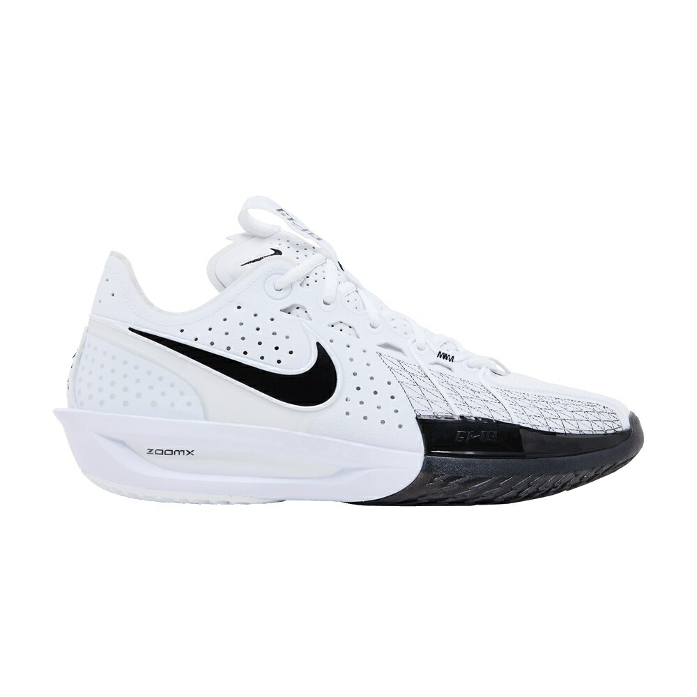 ナイキ ズーム 白色 ホワイト 黒色 ブラック WHITE BLACK スニーカー メンズ NIKE AIR ZOOM GT CUT 3 EP / WHITE BLACK