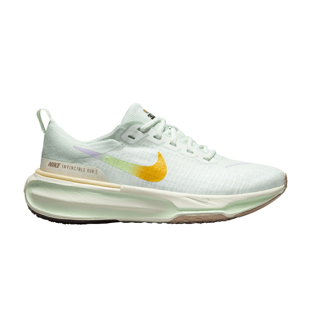 ナイキ 緑 グリーン 紫 バイオレット 'BARELY MIST' スニーカー レディース NIKE WMNS ZOOMX INVINCIBLE 3 GREEN VIOLET / BARELY GREEN SAIL VIOLET MIST|スニケス