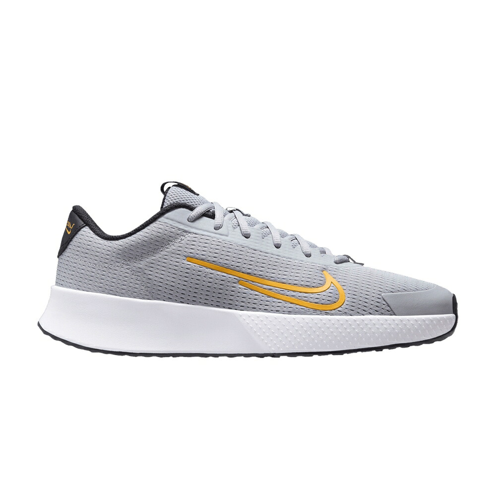 ナイキ 厚地の外套 ともし火 薄墨色 薄墨色 レーザ 黒いこと 黒いこと 橙 オレンジ色 \u0027WOLF ORANGE\u0027 スニーカー メンズ NIKE NIKECOURT VAPOR LITE 2 HC GREY LASER / WOLF GREY BLACK LASER ORANGE