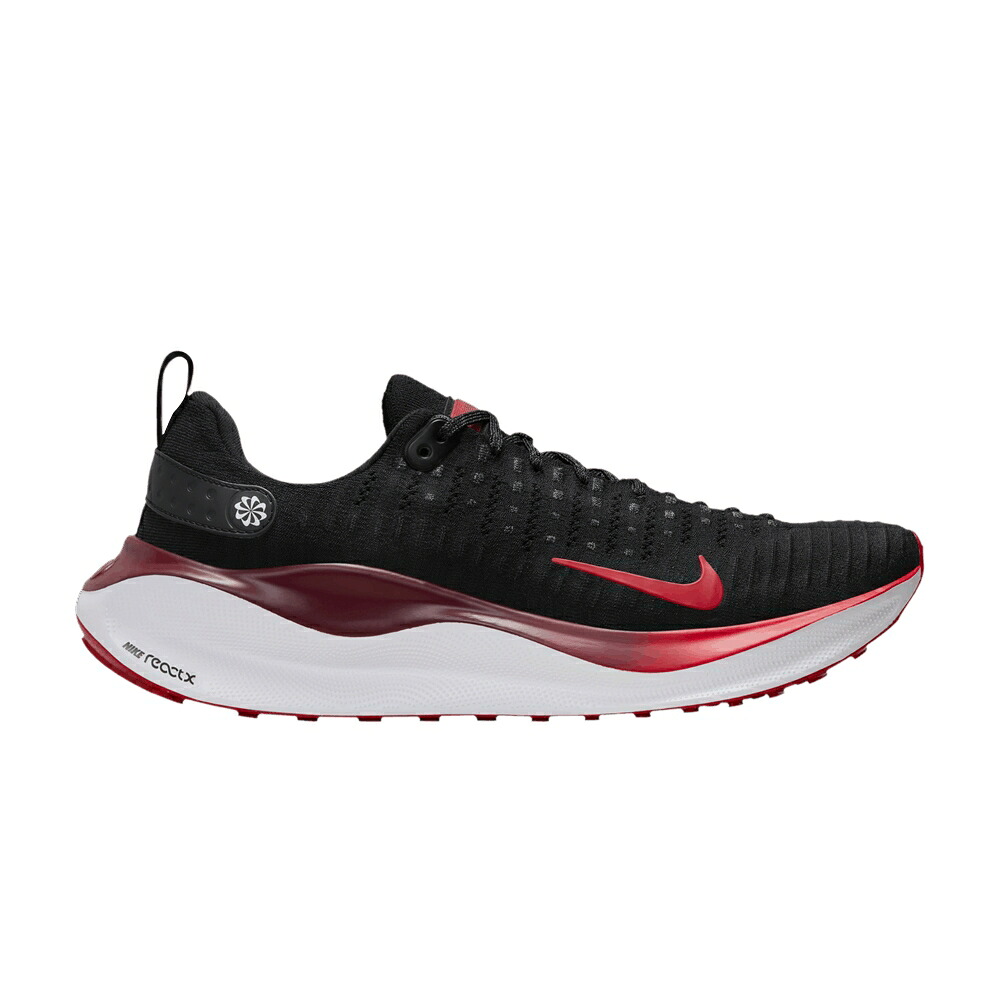 ナイキ ラン ファイア 黒色 ブラック チーム 赤 レッド 白色 ホワイト 'BLACK RED' スニーカー メンズ NIKE REACTX INFINITY RUN 4 FIRE / BLACK TEAM RED WHITE FIRE RED|スニケス