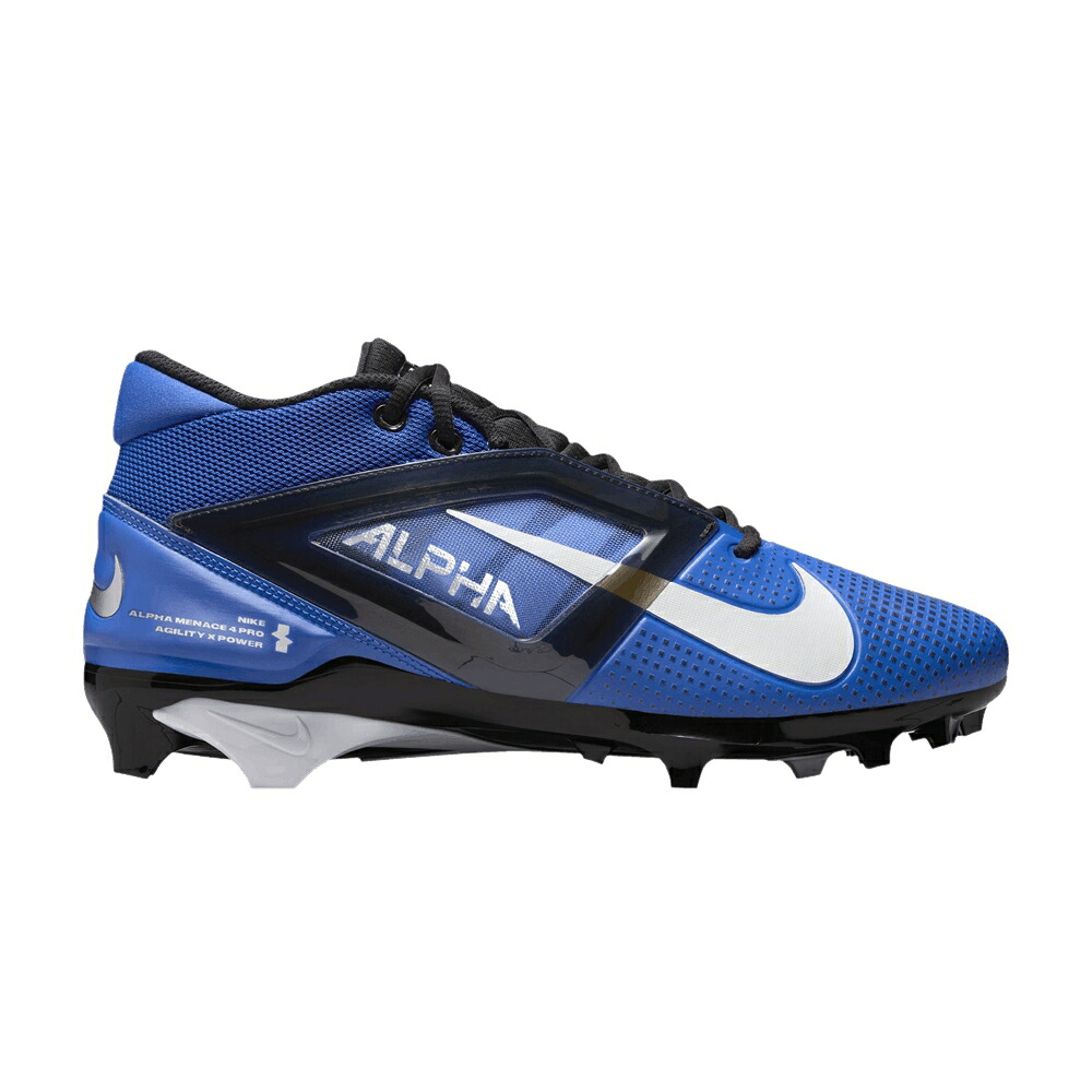 ナイキ アルファ 労働者階級 しろがね色 しろがね色 \u0027HYPER WHITE\u0027 スニーカー メンズ NIKE ALPHA MENACE 4 PRO ROYAL / HYPER ROYAL METALLIC SILVER