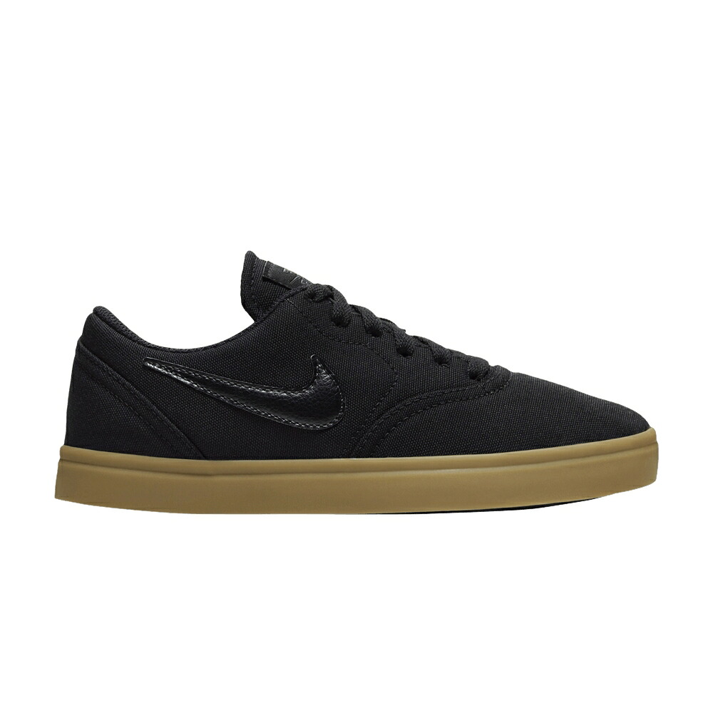 ナイキ エスビー 黒色 ブラック 茶色 ブラウン 'BLACK GUM' ジュニア キッズ NIKE CHECK CANVAS SB GS / BLACK GUM LIGHT BROWN BLACK ベビー マタニティ スニーカー