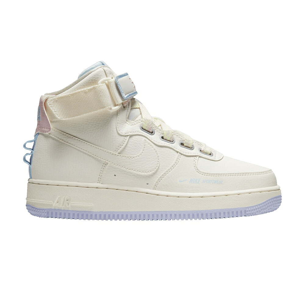 ナイキ ご機嫌 空軍 \u0027FORCE SAIL\u0027 スニーカー レディース NIKE WMNS AIR FORCE 1 HIGH UTILITY IS FEMALE - / SAIL SAIL SAIL LAVENDER MIST