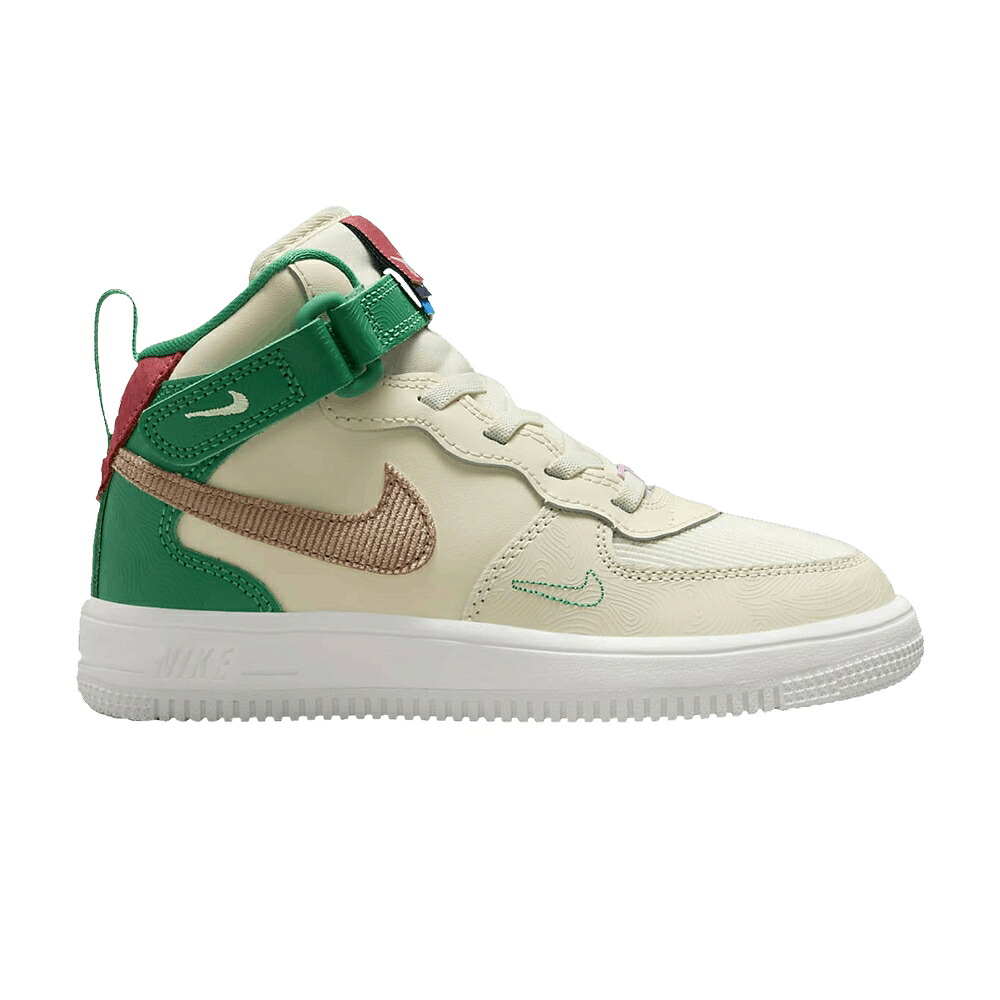 ナイキ ミッド 闘技場 さくら色 ライズ \u0027COCONUT GREEN\u0027 お坊っちゃん キッズ NIKE FORCE 1 MID EASYON SE なおなお書き MILK STADIUM / COCONUT MILK PINK RISE STADIUM もの言う花 マタニティ スニーカー