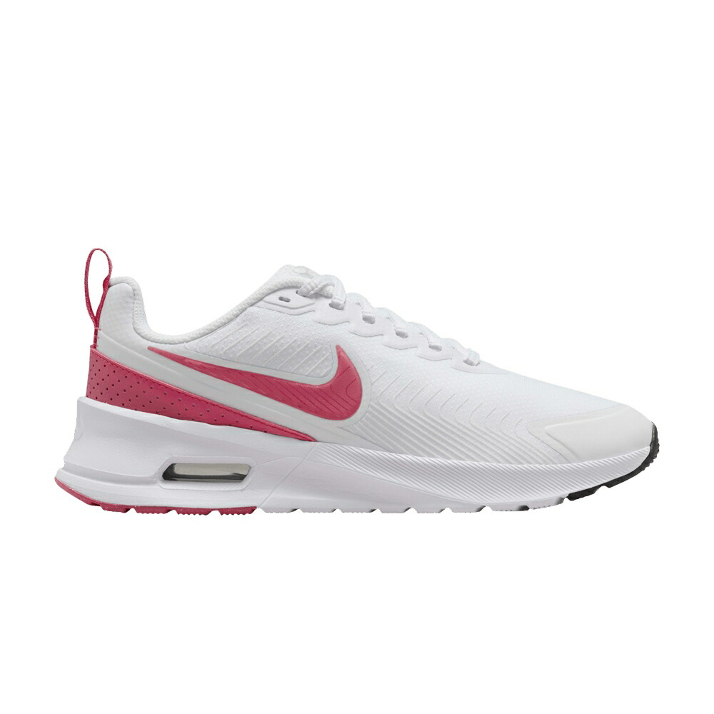 ナイキ マックス 白色 ホワイト 黒色 ブラック 赤 レッド ピンク エアマックス 'WHITE PINK' スニーカー レディース NIKE WMNS AIR MAX NUAXIS ASTER / WHITE BLACK COMET RED ASTER PINK