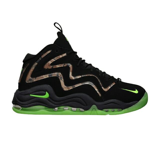 ナイキ 黒いこと 黒いこと 菩提樹 スニーカー メンズ NIKE AIR PIPPEN / BLACK FLASH LIME ANTHRACITE
