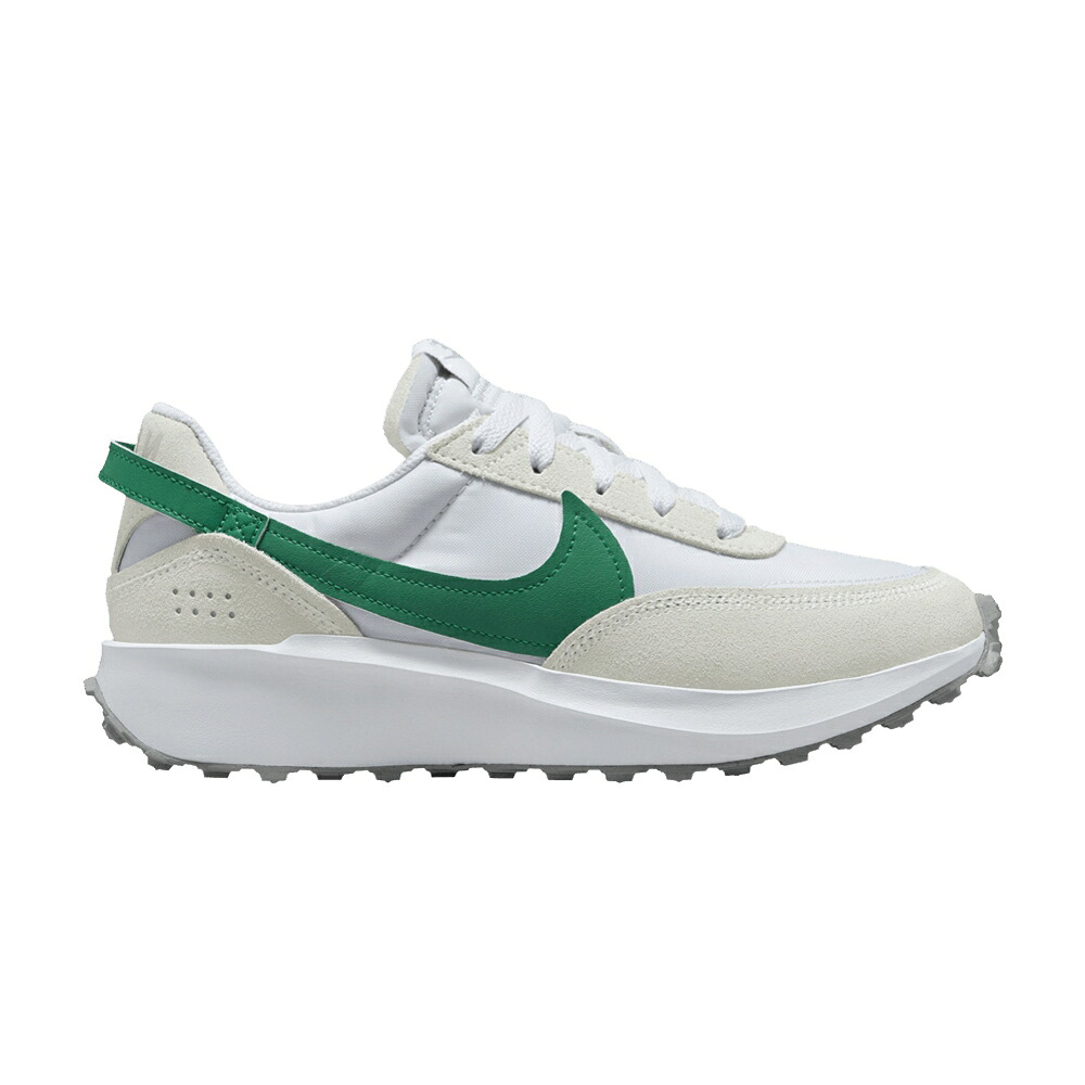 ナイキ ワッフル 白色 ホワイト 灰色 グレー 'WHITE MALACHITE' スニーカー レディース NIKE WMNS WAFFLE DEBUT / WHITE LIGHT SMOKE GREY MALACHITE｜スニケス