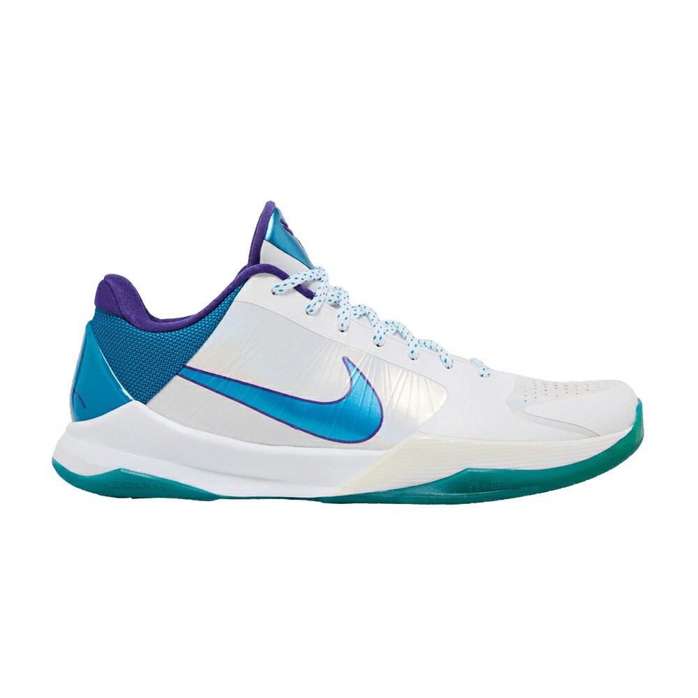 ナイキ ズーム コービー 白色 ホワイト 青色 ブルー DRAFT DAY スニーカー メンズ NIKE ZOOM KOBE 5 / WHITE ORN BLUE VRSTY PRPL BLK