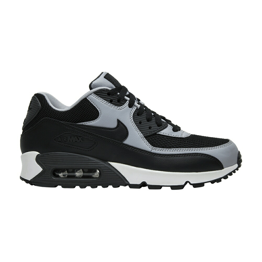 ナイキ マックス 黒色 ブラック 灰色 グレー エアマックス 'WOLF GREY' スニーカー メンズ NIKE AIR MAX 90 ESSENTIAL / BLACK BLACK WOLF GREY
