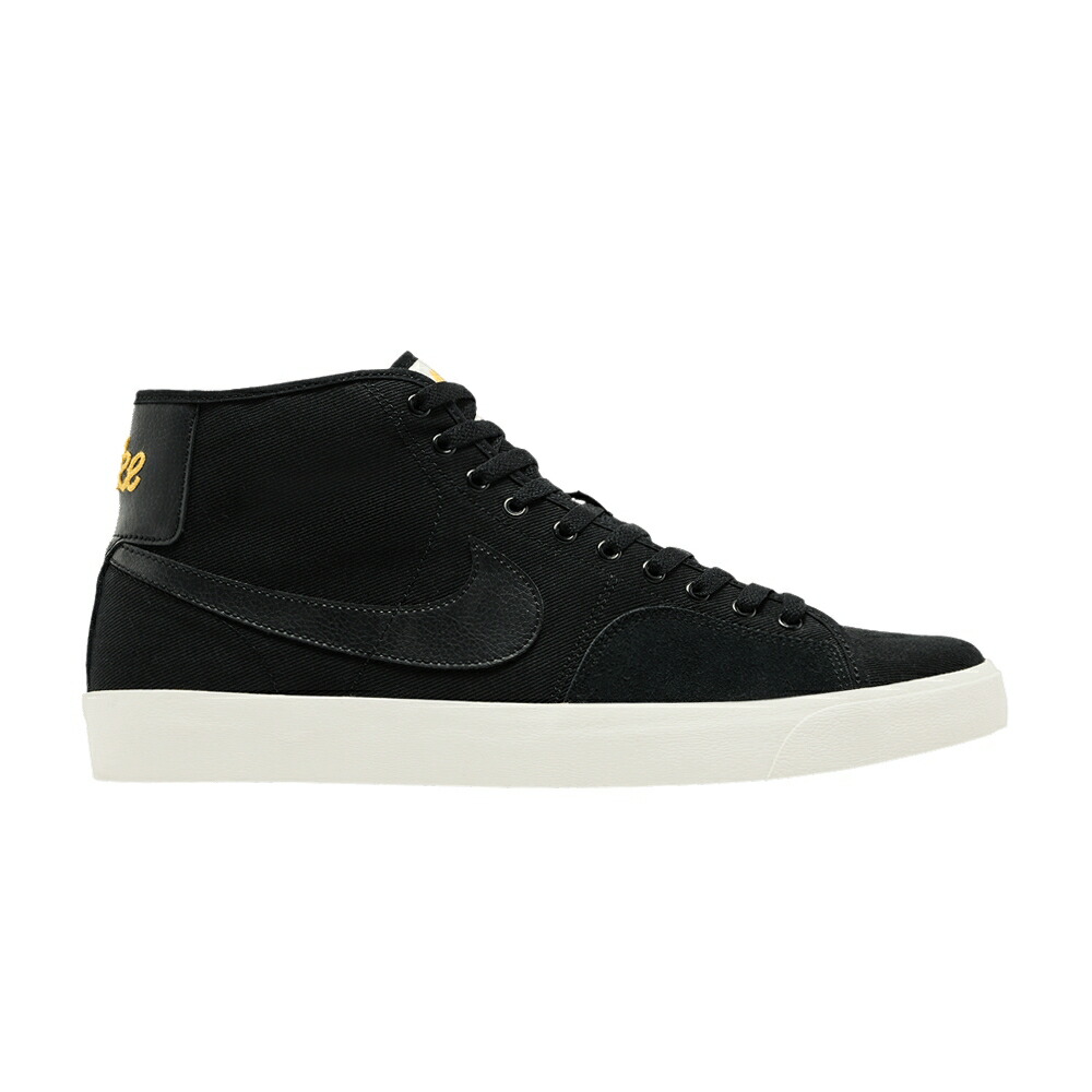ナイキ ブレイザー コート ミッド プレミアム エスビー 黒色 ブラック BLACK スニーカー メンズ NIKE BLAZER COURT MID PREMIUM SB / BLACK BLACK SAIL BLACK