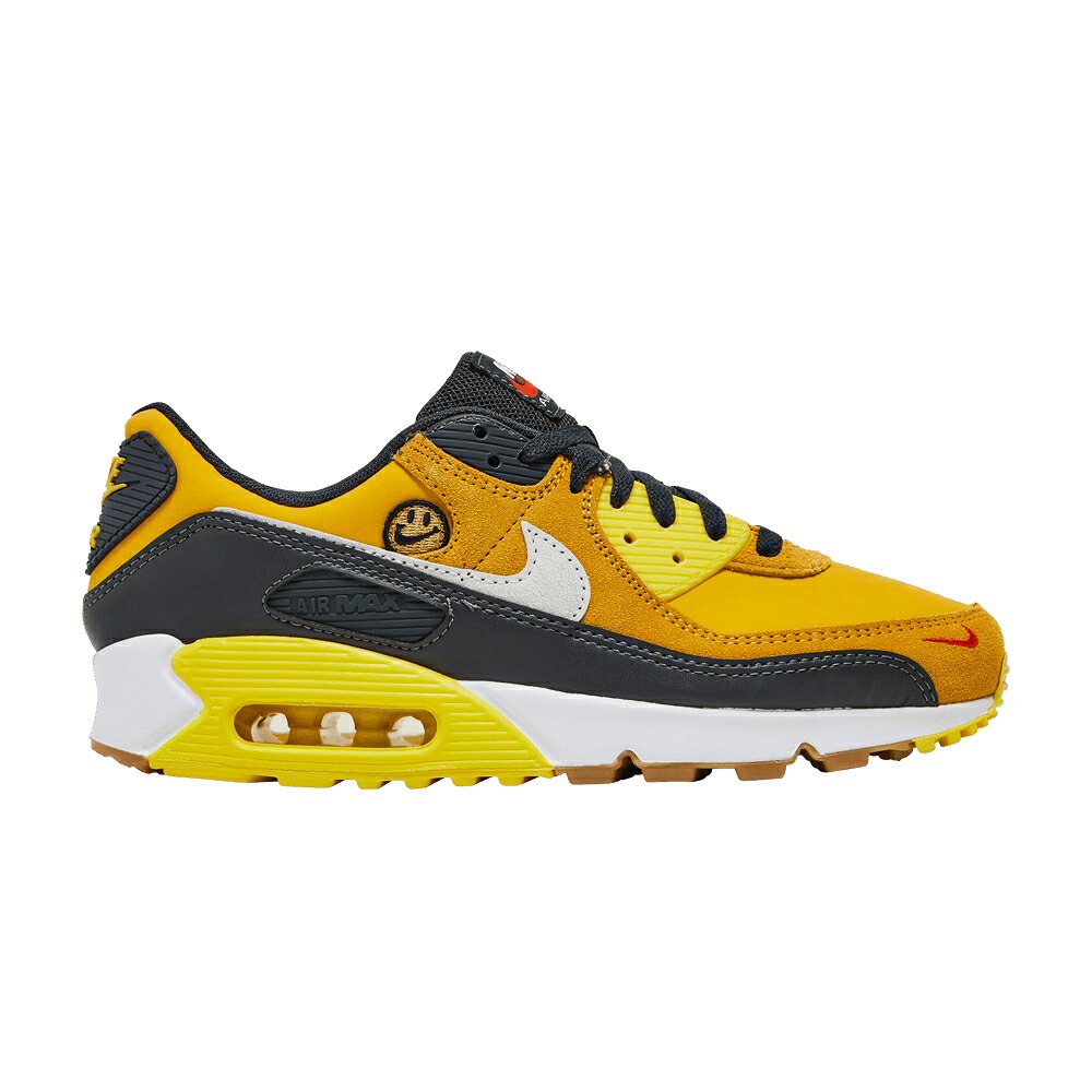ナイキ マックス 大気圏マックス \u0027GO SMILE\u0027 スニーカー メンズ NIKE AIR MAX 90 SE THE EXTRA / POLLEN ANTHRACITE GUM LIGHT