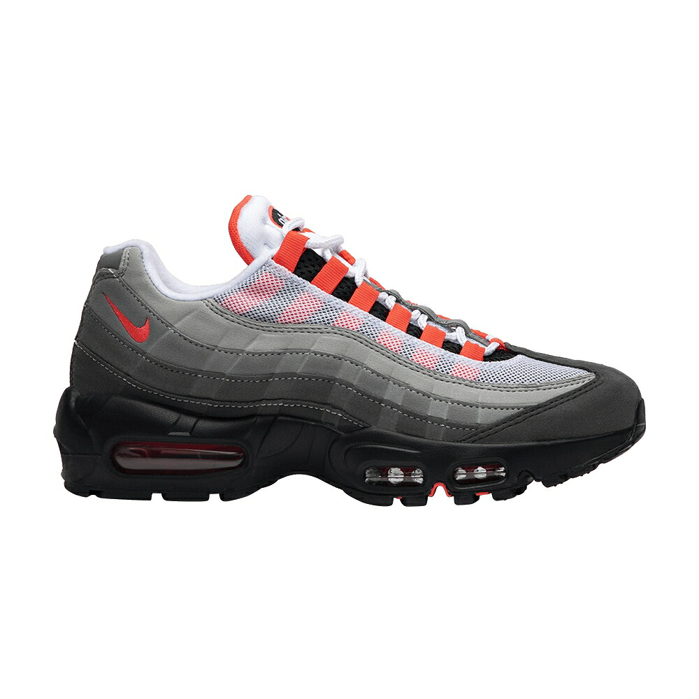 ナイキ マックス 白いこと 白いこと 赤 赤いこと エア湖マックス \u0027SOLAR RED\u0027 スニーカー メンズ NIKE AIR MAX 95 OG / WHITE SOLAR RED GRANITE DUST