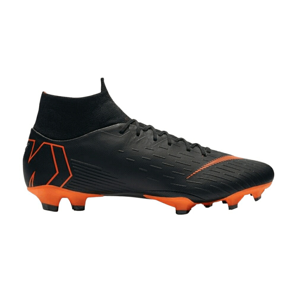 ナイキ プロ 黒色 ブラック 橙 オレンジ 白色 ホワイト BLACK ORANGE スニーカー メンズ NIKE SUPERFLY 6 PRO FG TOTAL / BLACK TOTAL ORANGE WHITE