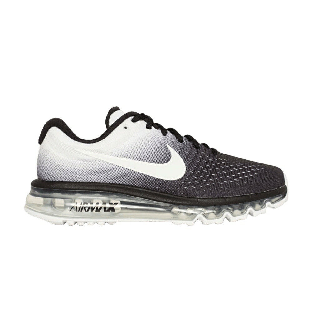 ナイキ マックス 黒色 ブラック 白色 ホワイト エアマックス スニーカー メンズ NIKE AIR MAX 2017 / BLACK WHITE