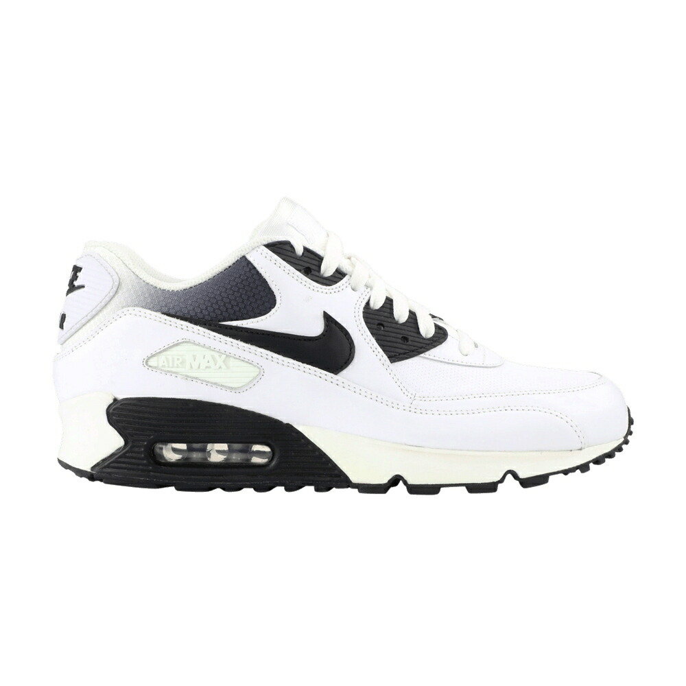 ナイキ マックス 白色 ホワイト 黒色 ブラック 銀色 シルバー エアマックス スニーカー メンズ NIKE AIR MAX 90 / WHITE BLACK METALLIC SILVER|スニケス