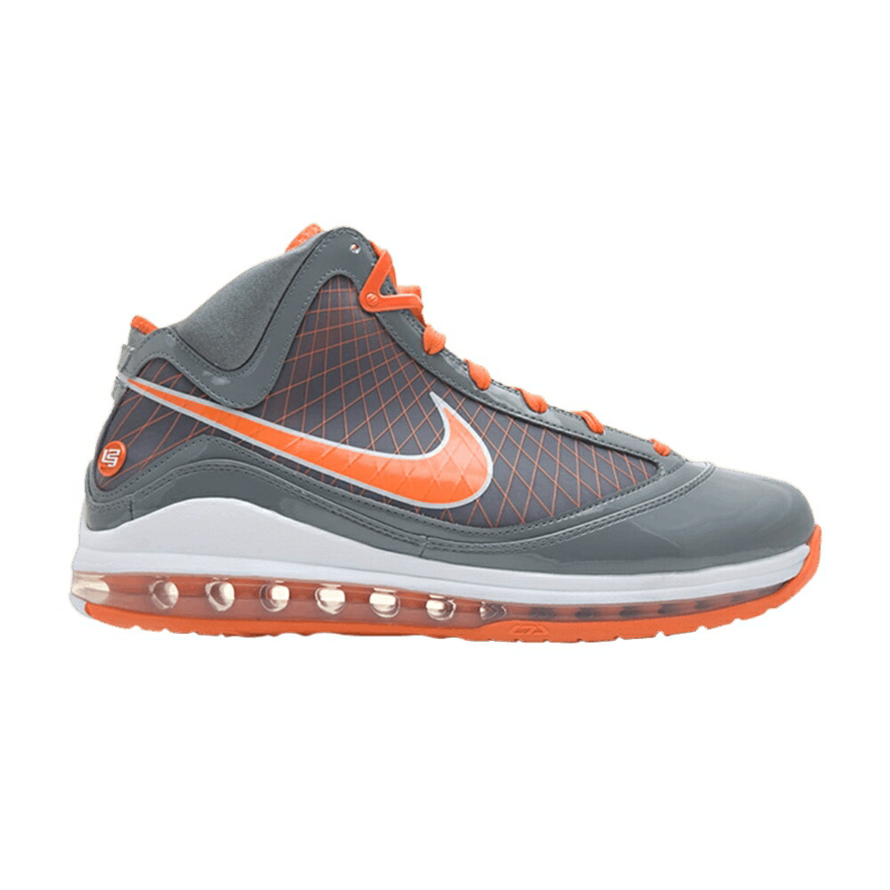 ナイキ マックス レブロン クール 灰色 グレー 橙 オレンジ 白色 ホワイト エアマックス ORANGE BLAZE スニーカー メンズ NIKE AIR MAX LEBRON 7 TB / COOL GREY ORANGE BLAZE WHITE