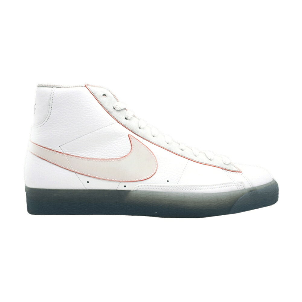 ナイキ ブレイザー プレミアム 白色 ホワイト スニーカー メンズ NIKE BLAZER HI PREMIUM / WHITE WHITE BRIGHT CRL METALLIC