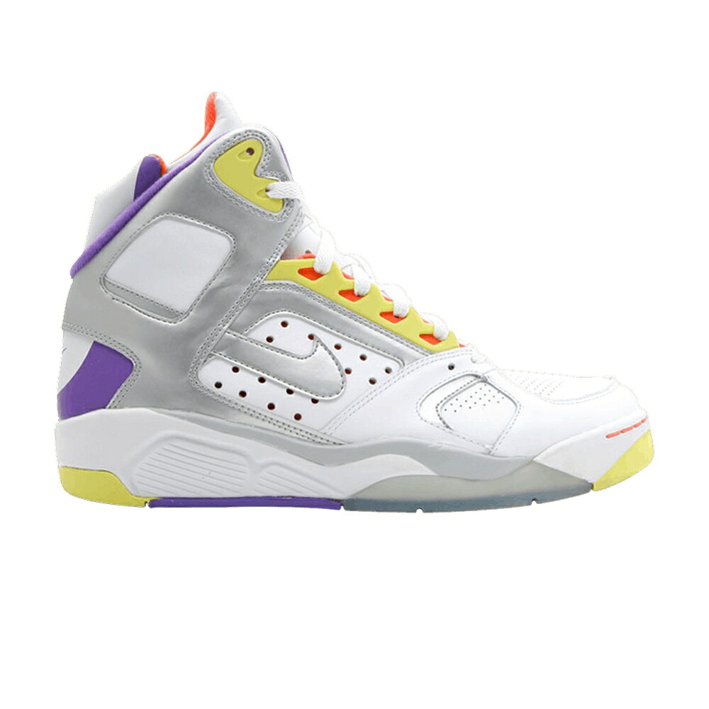 ナイキ フライト ライト ハイ 'WHITE CAN'T JUMP' スニーカー メンズ NIKE AIR FLIGHT LITE HIGH MEN / WHT MTLLC SLVR PR PRPL ELCTRLM｜スニケス