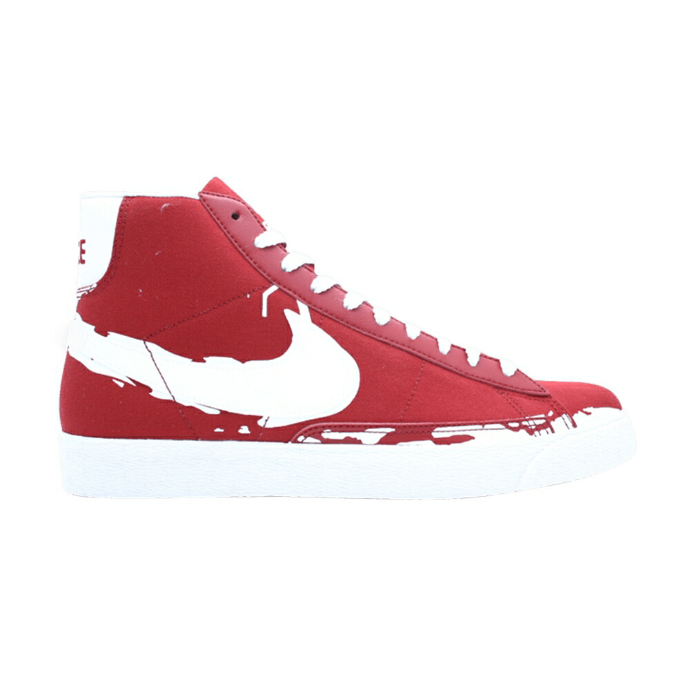 ナイキ ブレイザー ご機嫌 赤 赤いこと 白いこと 白いこと スニーカー メンズ NIKE BLAZER HIGH / VARSITY RED WHITE