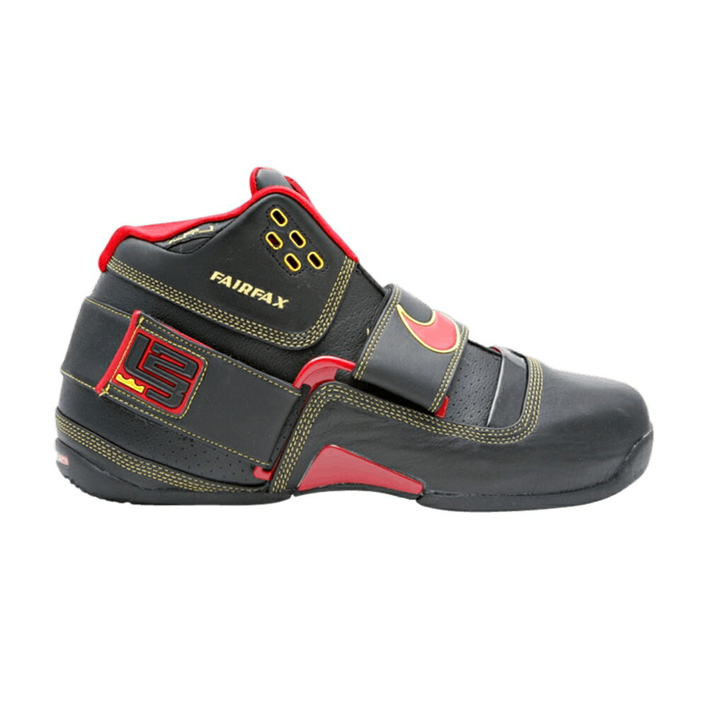 ナイキ ズーム レブロン ソルジャー 黒色 ブラック 赤 レッド FAIRFAX スニーカー メンズ NIKE ZOOM LEBRON SOLDIER / BLACK VARSITY RED VARSITY