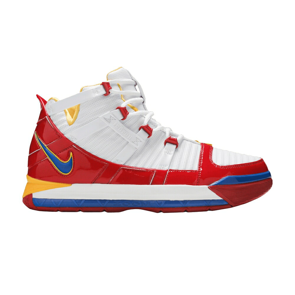 ナイキ 望遠レンズ レブロン 白いこと 白いこと 赤 赤いこと \u0027SUPERMAN\u0027 スニーカー メンズ NIKE ZOOM LEBRON 3 / WHITE VARSITY RED VARSITY MAIZE