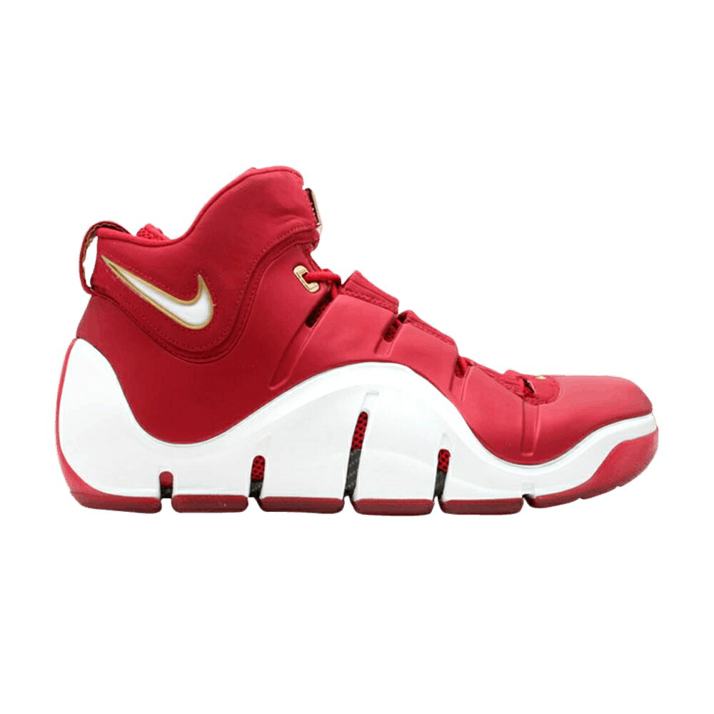 ナイキ 望遠レンズ レブロン 赤 赤いこと 白いこと 白いこと ゴールド \u0027CHINA\u0027 スニーカー メンズ NIKE ZOOM LEBRON 4 / VARSITY RED WHITE METALLIC GOLD