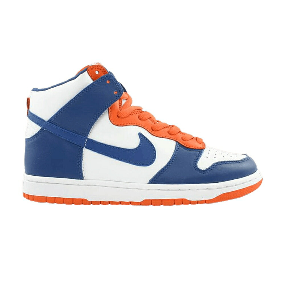ナイキ ダンク ハイ 白色 ホワイト 青色 ブルー 橙 オレンジ ダンクハイ スニーカー メンズ NIKE DUNK HIGH / WHITE BLUE RIBBON ORANGE BLAZE