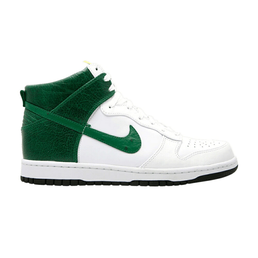 ナイキ ダンク ハイ プレミアム 白色 ホワイト 緑 グリーン ダンクハイ スニーカー メンズ NIKE DUNK HIGH PREMIUM / WHITE PINE GREEN VARSITY MAIZE