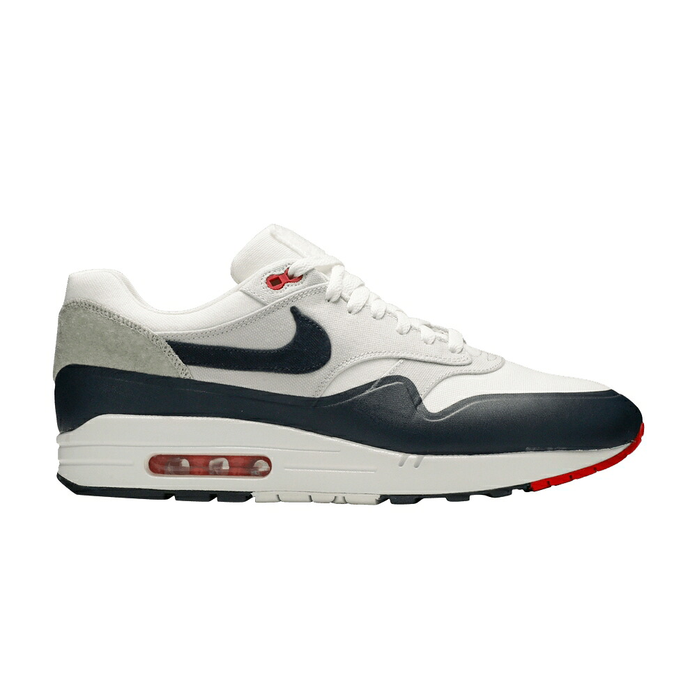 ナイキ マックス 白いこと 白いこと 赤 赤いこと エア湖マックス \u0027PATCH\u0027 スニーカー メンズ NIKE AIR MAX 1 SP / WHITE OBSIDIAN RED