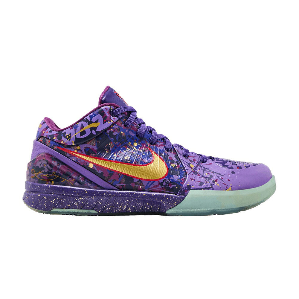 ナイキ 望遠レンズ コービー 厚地の外套 紫 パープル ゴールド \u0027PRELUDE\u0027 スニーカー メンズ NIKE ZOOM KOBE 4 / COURT PURPLE METALLIC GOLD