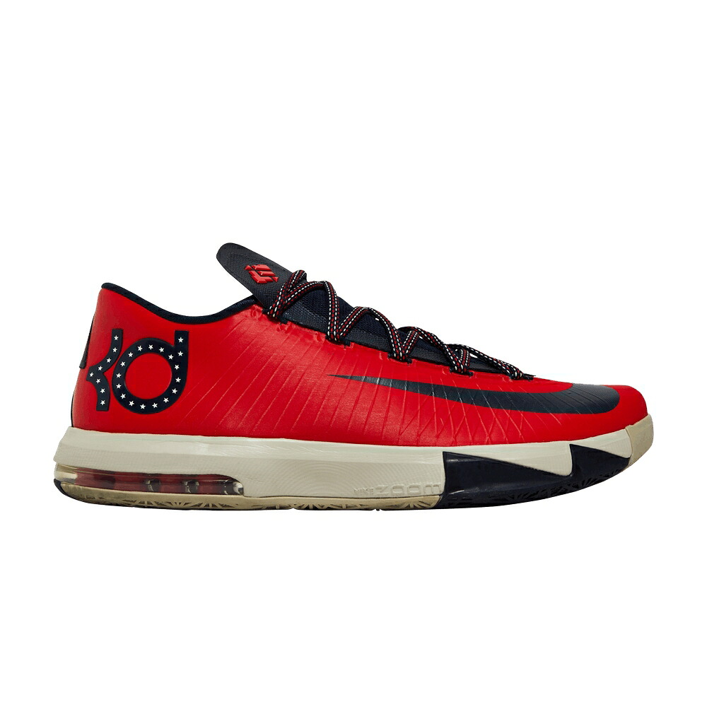 ナイキ クリムゾン 青色 ブルー 白色 ホワイト 'DC' スニーカー メンズ NIKE KD 6 / LIGHT CRIMSON BLUE WHITE