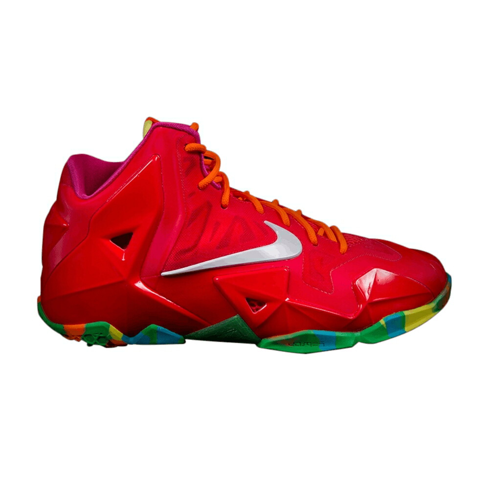 ナイキ レブロン 白いこと 白いこと \u0027FRUITY PEBBLES\u0027 御坊っちゃん キッズ NIKE LEBRON 11 GS / LSR CRMSN WHITE PNK FL TTL OGN もの言う花 マタニティ スニーカー