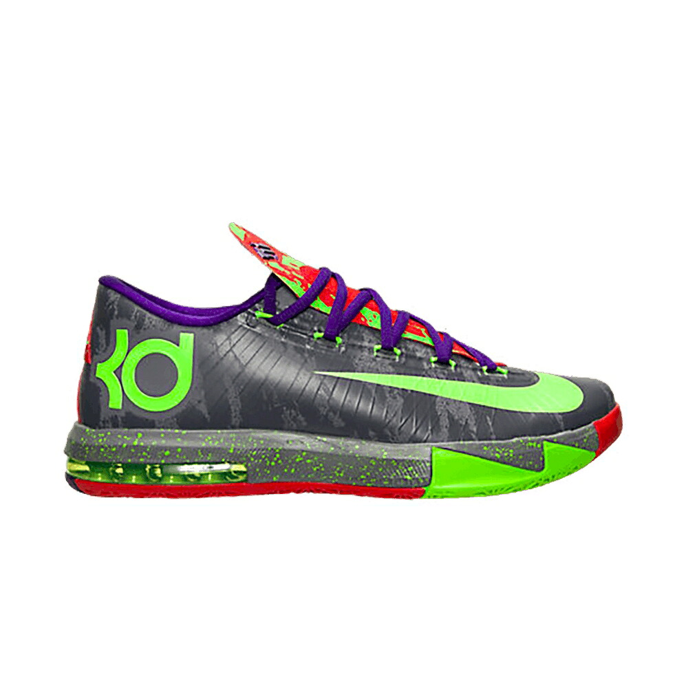 ナイキ 'ENERGY' スニーカー メンズ NIKE KD 6 / CL GRY ELCTRC GRN BRGHT CRMSN