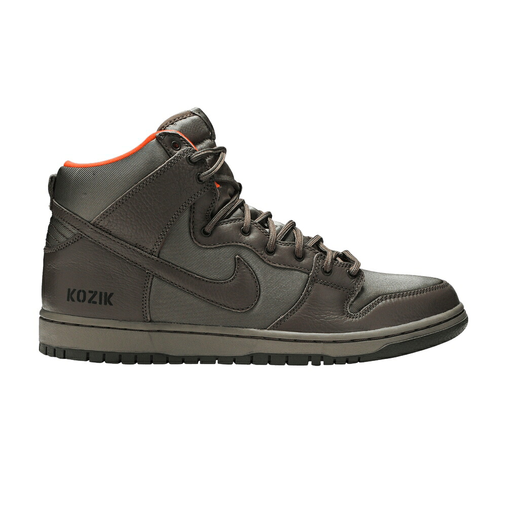 ナイキ ダンク ご機嫌 割り増し金 エスビー ダンクハイ \u0027FRANK KOZIK\u0027 スニーカー メンズ NIKE DUNK HIGH PREMIUM SB / STL GRN OLV KHK SFTY ORNG CRG